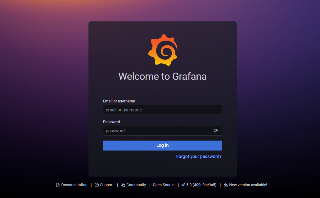 Открой авторизацию. Grafana login Page. Grafana. Grafana Loki.